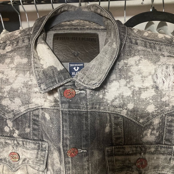 Rare True Religion denim vest/short set in “Deep Base” - Picture 3 of 9